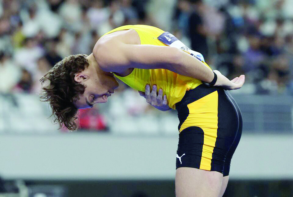 Duplantis falls short of record at Shanghai meet | The Express Tribune Duplantis falls short of record at Shanghai meet | The Express Tribune