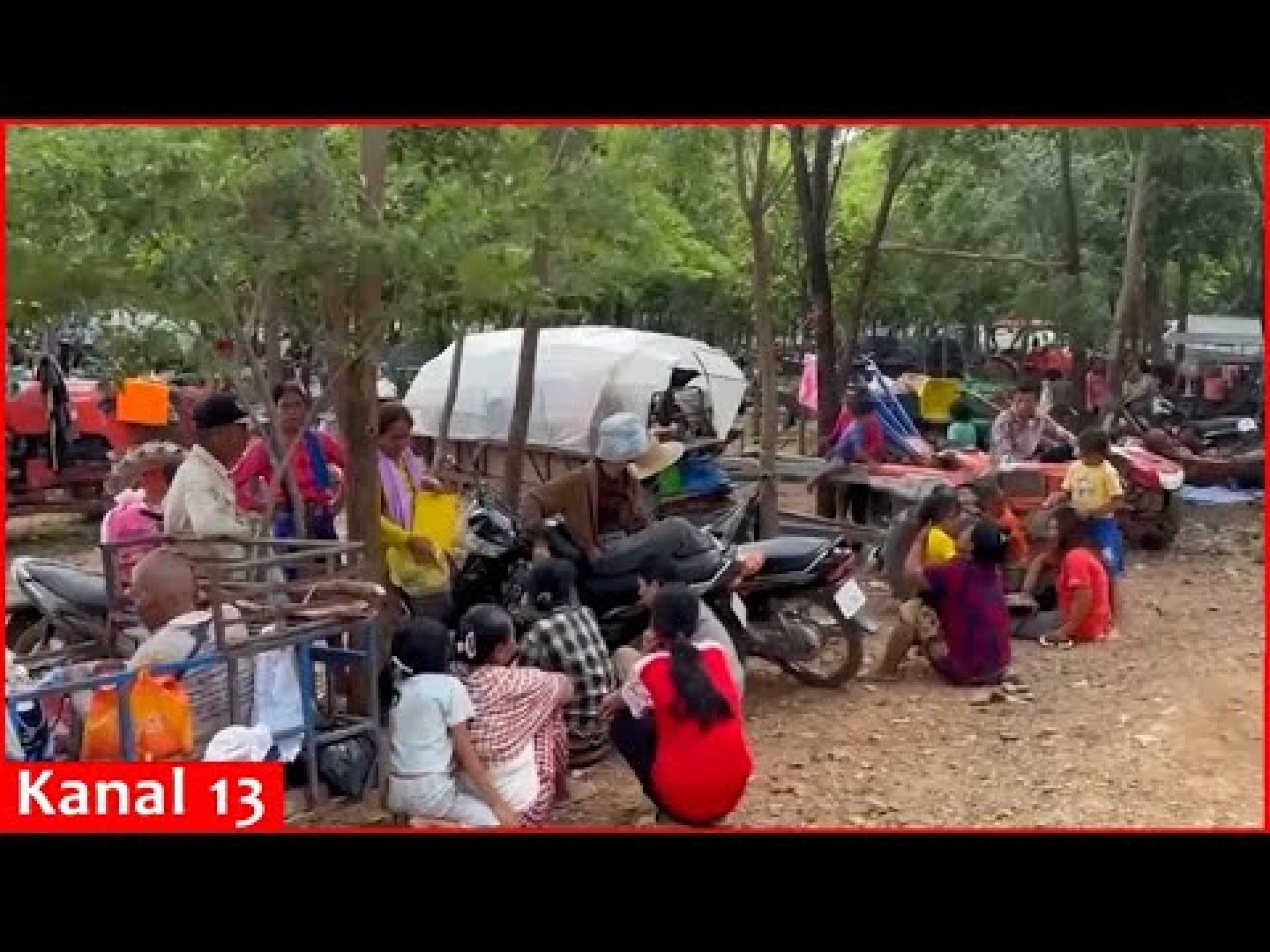 Evacuees from Cambodia's border with Thailand amid clashes find rest at Buddhist temple Evacuees from Cambodia's border with Thailand amid clashes find rest at Buddhist temple