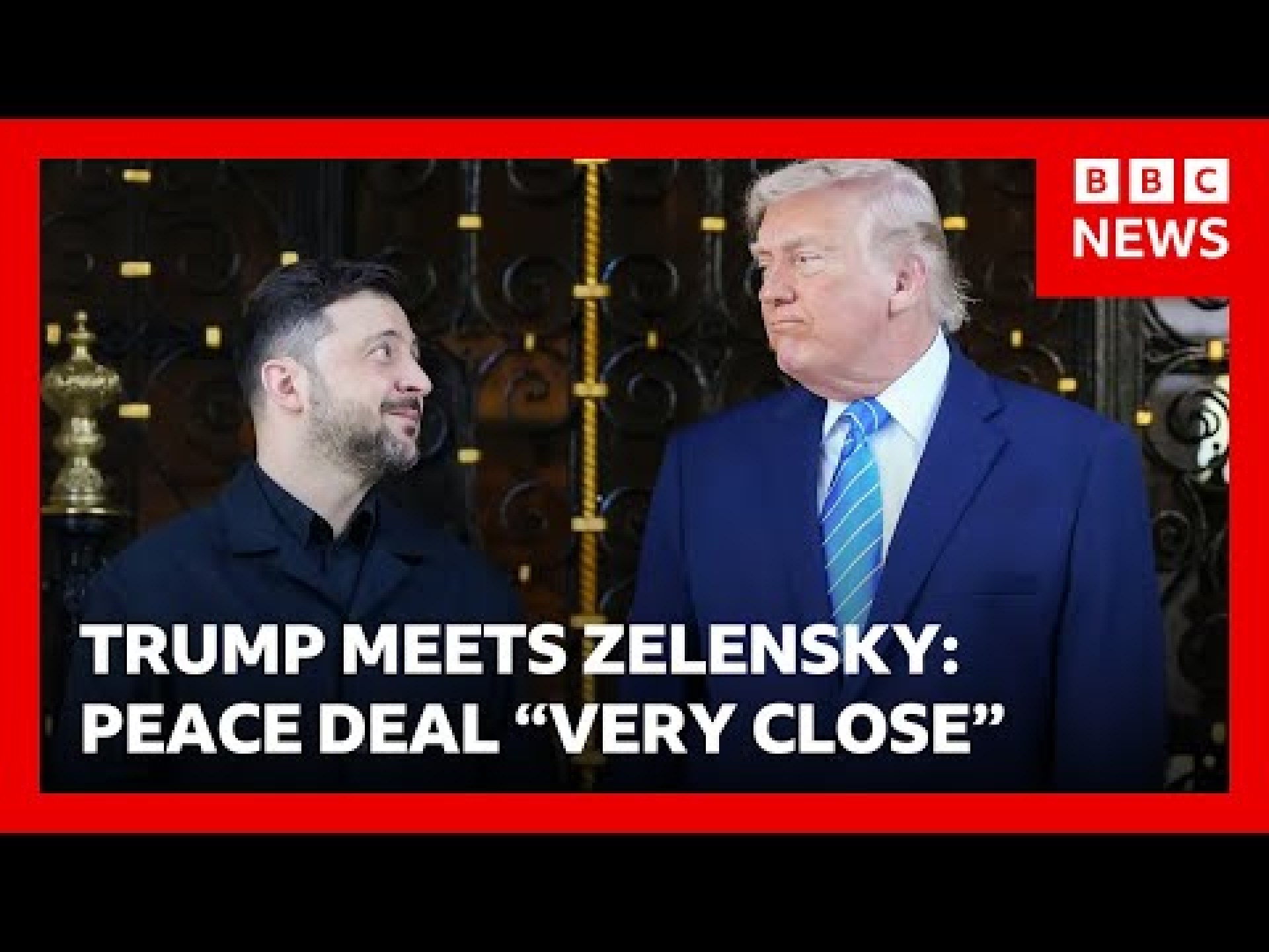 Trump says Ukraine peace deal “very close” after “terrific” meeting with Zelensky | BBC News Trump says Ukraine peace deal “very close” after “terrific” meeting with Zelensky | BBC News