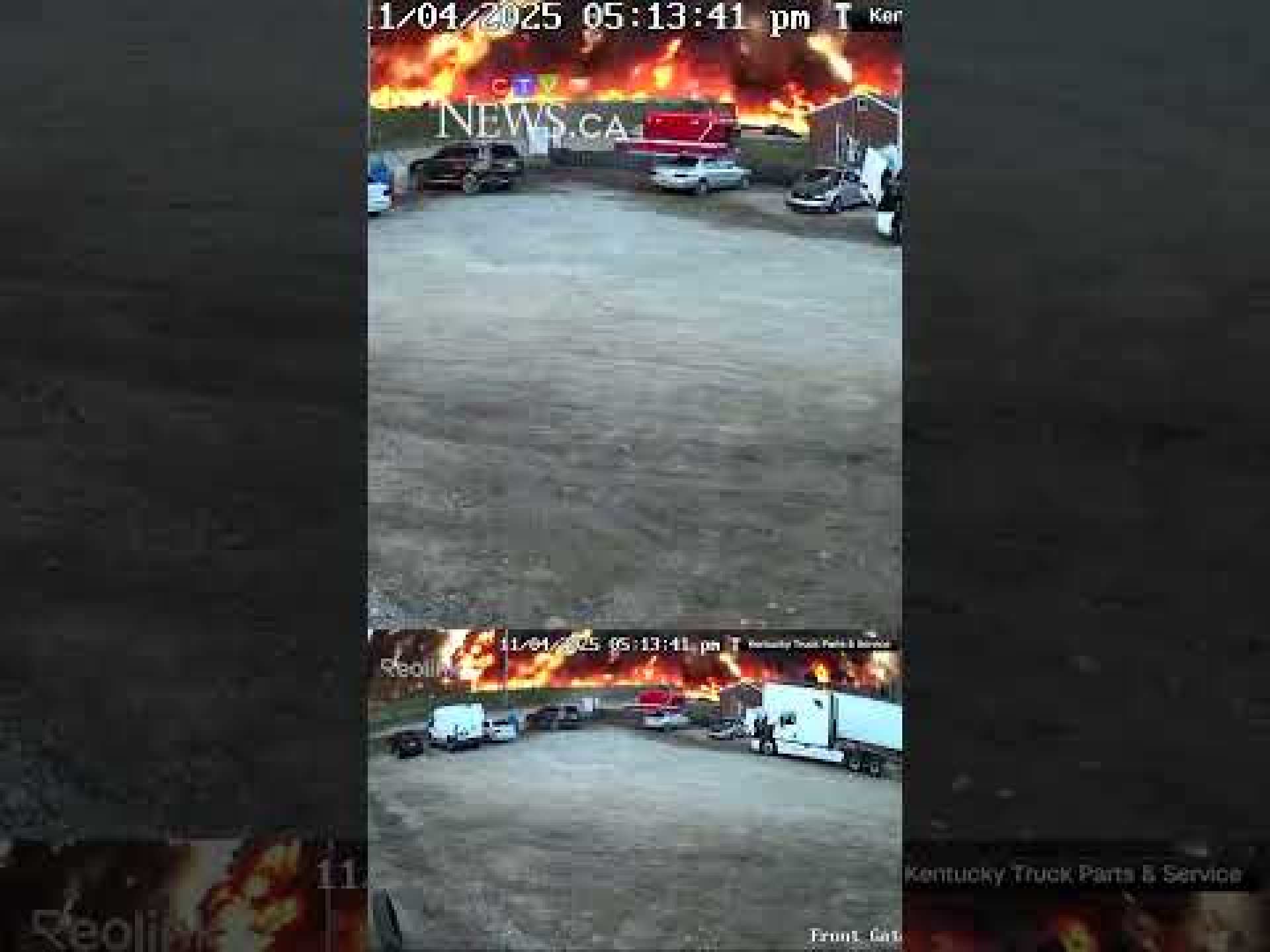 Moment a UPS plane crashes and explodes into a massive fireball in Kentucky Moment a UPS plane crashes and explodes into a massive fireball in Kentucky