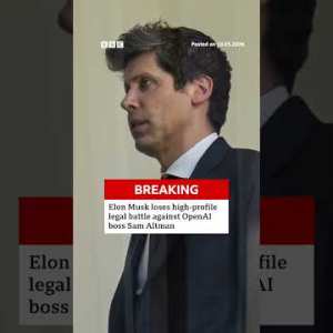 Jury tosses Elon Musk's lawsuit against OpenAI and its boss Sam Altman. #USNews #BBCNews Jury tosses Elon Musk's lawsuit against OpenAI and its boss Sam Altman. #USNews #BBCNews