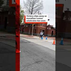 Runner wins Delaware Marathon by less than a second. #BBCNews Runner wins Delaware Marathon by less than a second. #BBCNews