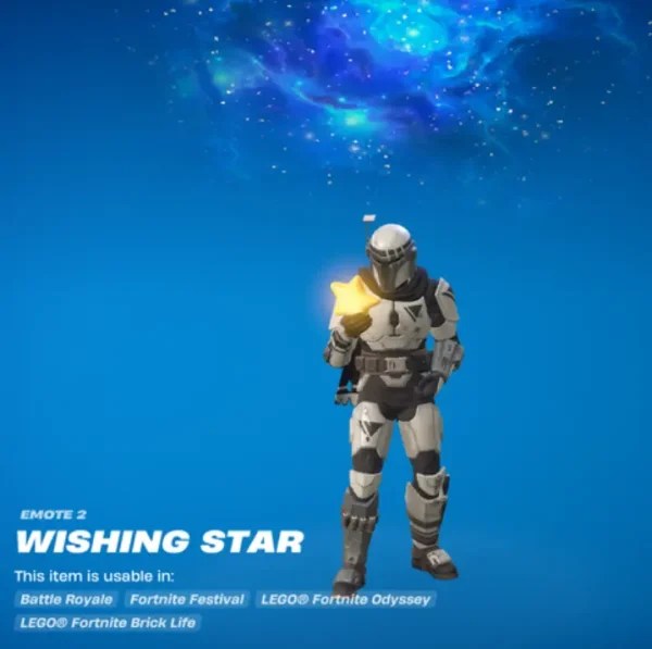 Fortnite Wishing Star Emote animation preview