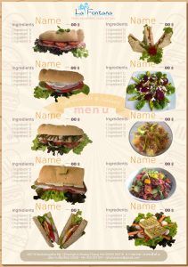 Food packaging mockup free SVG to download sandwich menu made on inkscape