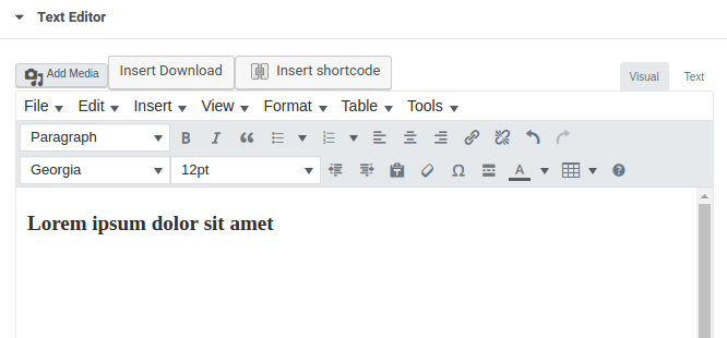 WordPress Editor Keyboard shortcuts