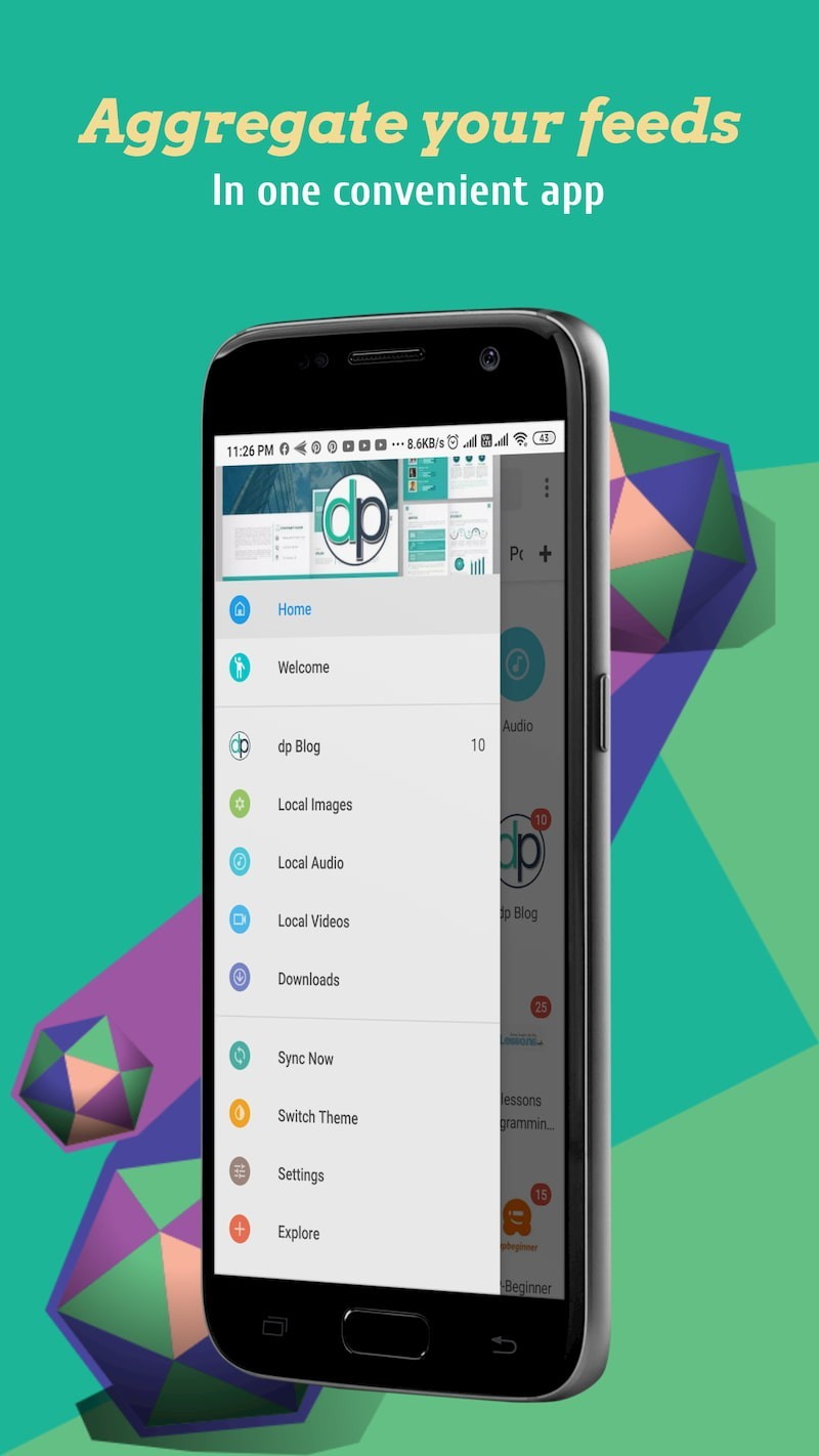A brand new dp feed aggreagator app is out for dp and for anyone who wants to keep informed about design or any other topic 1
