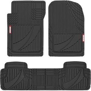 Motor Trend FlexTough Rubber Car Floor Mats Universal Fit for .12 Motor Trend FlexTough Rubber Car Floor Mats Universal Fit for .12