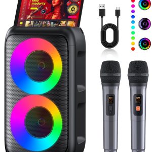 Bluetooth Karaoke Machine w/2 Mics for with Free Shipping Bluetooth Karaoke Machine w/2 Mics for with Free Shipping
