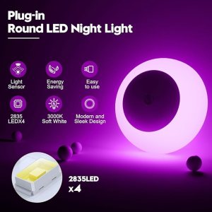 Night Light, Dusk to Dawn Sensor Pink Led Light 2 Pack for Night Light, Dusk to Dawn Sensor Pink Led Light 2 Pack for