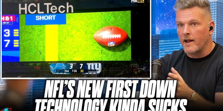 NFL’s New First Down Maker Replacement “Hawk Eye” SUCKS | Pat McAfee Reacts NFL’s New First Down Maker Replacement “Hawk Eye” SUCKS | Pat McAfee Reacts