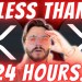 RIPPLE XRP IS GIVING YOU LESS THAN 24 HOURS…. RIPPLE XRP IS GIVING YOU LESS THAN 24 HOURS….