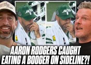 Aaron Rodgers Responds To Video Of Him Eating His Boogers On The Sideline… | Pat McAfee Show Aaron Rodgers Responds To Video Of Him Eating His Boogers On The Sideline… | Pat McAfee Show
