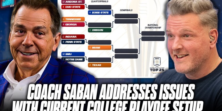 Nick Saban Has Issues With The College Football Playoff System & Projections… | Pat McAfee Show Nick Saban Has Issues With The College Football Playoff System & Projections… | Pat McAfee Show