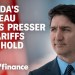 Canadian Prime Minister Trudeau holds presser as Trump’s tariffs take effect Canadian Prime Minister Trudeau holds presser as Trump’s tariffs take effect