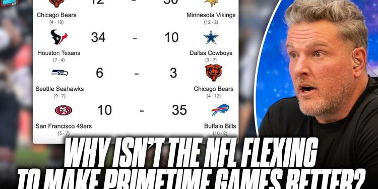 Why Isn’t The NFL Flexing Better Games Into Primetime This Season? | Pat McAfee Show Why Isn’t The NFL Flexing Better Games Into Primetime This Season? | Pat McAfee Show