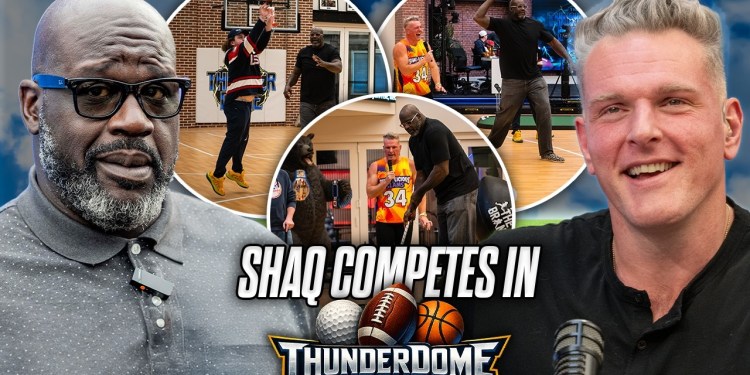Shaq Competes In Pat McAfee’s ThunderDome Gauntlet?! Shaq Competes In Pat McAfee’s ThunderDome Gauntlet?!