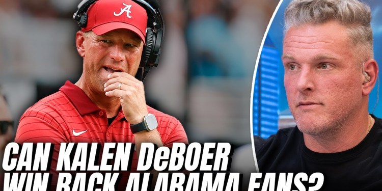 Can Kalen DeBoer Bounce Back & Win Back Alabama Fans? | Pat McAfee Show Can Kalen DeBoer Bounce Back & Win Back Alabama Fans? | Pat McAfee Show