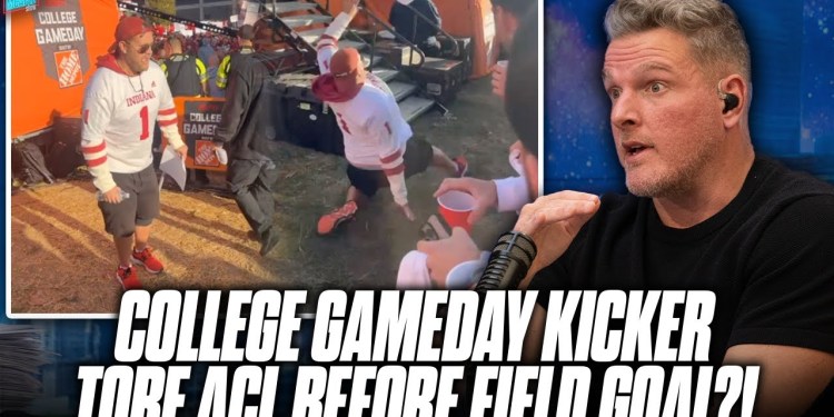 College GameDay 0,000 Kicker Tore His ACL Practicing For Field Goal Attempt?! | Pat McAfee Show College GameDay 0,000 Kicker Tore His ACL Practicing For Field Goal Attempt?! | Pat McAfee Show