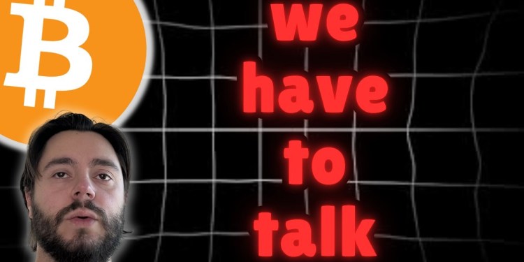 we have to talk about bitcoin . … we have to talk about bitcoin . …