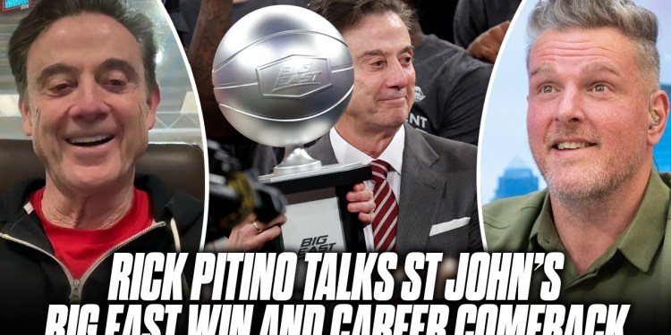 St John’s Coach Rick Pitino Joins The Pat McAfee Show Ahead Of NCAA Tournament St John’s Coach Rick Pitino Joins The Pat McAfee Show Ahead Of NCAA Tournament
