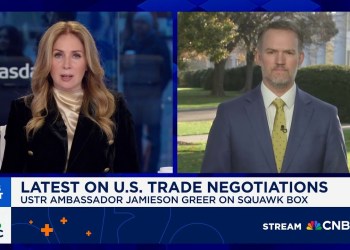 U.S. Trade Rep. Jamieson Greer: We’ve essentially reached a deal with Switzerland U.S. Trade Rep. Jamieson Greer: We’ve essentially reached a deal with Switzerland