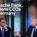 Siemens and Deutsche Bank CEOs Make Their Joint Case for Germany Siemens and Deutsche Bank CEOs Make Their Joint Case for Germany
