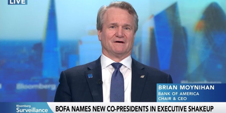 Bank of America CEO Moynihan Says He’s Getting New Leaders Ready Bank of America CEO Moynihan Says He’s Getting New Leaders Ready