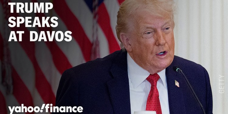 President Trump speaks at the World Economic Forum President Trump speaks at the World Economic Forum