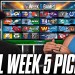 The Pat McAfee Show Picks & Predicts Every Game For NFL’s 2025 Week 5 Weekend The Pat McAfee Show Picks & Predicts Every Game For NFL’s 2025 Week 5 Weekend