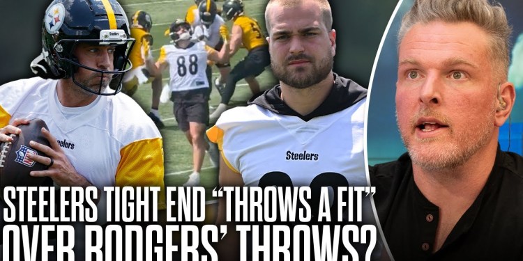 Steelers Tight End “Throws A Fit” After Aaron Rodgers Misses Him On Wide Open Route?! | Pat McAfee Steelers Tight End “Throws A Fit” After Aaron Rodgers Misses Him On Wide Open Route?! | Pat McAfee