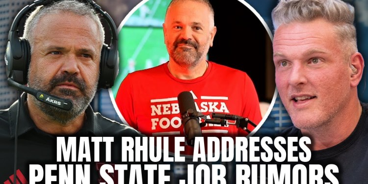 Matt Rhule Answers About Penn State Job Rumors & His Future With Nebraska | Pat McAfee Show Matt Rhule Answers About Penn State Job Rumors & His Future With Nebraska | Pat McAfee Show