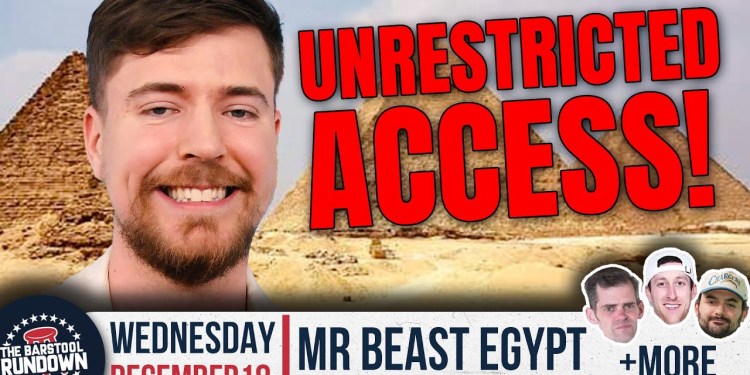 We React to Mr Beast’s Unrestricted Access to the Great Pyramids – Barstool Rundown – Dec 18, 2024 We React to Mr Beast’s Unrestricted Access to the Great Pyramids – Barstool Rundown – Dec 18, 2024