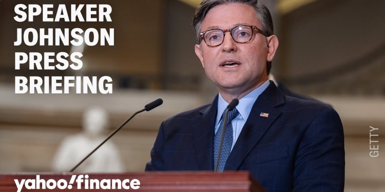 LIVE: House Speaker Mike Johnson holds a press briefing LIVE: House Speaker Mike Johnson holds a press briefing