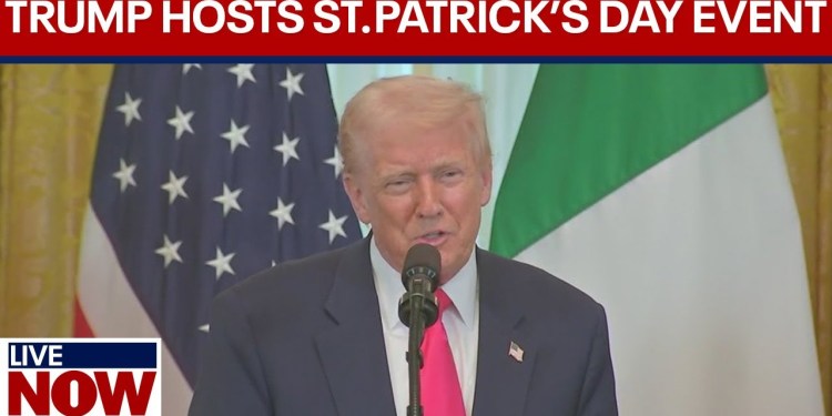 FULL REMARKS: President Trump hosts St. Patrick’s Day reception at White House | LiveNOW from FOX FULL REMARKS: President Trump hosts St. Patrick’s Day reception at White House | LiveNOW from FOX