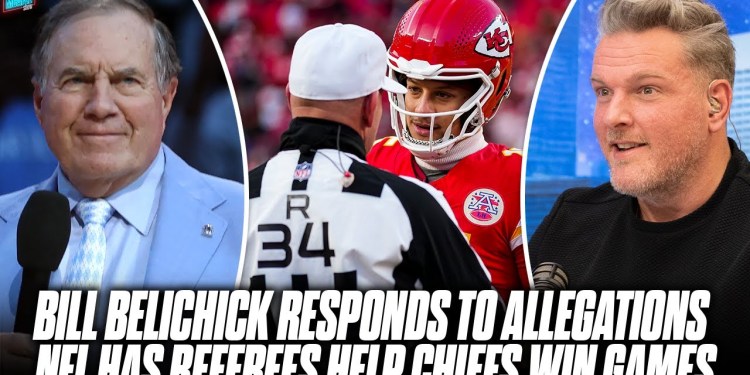 Bill Belichick’s Thoughts On Allegations NFL’s Refs Are Helping The Chiefs Win | Pat McAfee Show Bill Belichick’s Thoughts On Allegations NFL’s Refs Are Helping The Chiefs Win | Pat McAfee Show