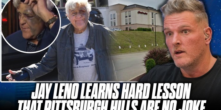 Jay Leno Learned How Serious Pittsburgh Hills Are, Falling On A Walk & Bruising Face | Pat McAfee Jay Leno Learned How Serious Pittsburgh Hills Are, Falling On A Walk & Bruising Face | Pat McAfee