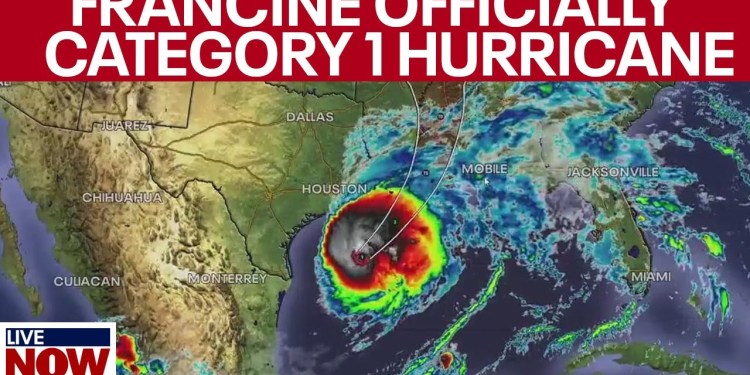 BREAKING: Francine strengthens into category 1 hurricane | LiveNOW from FOX BREAKING: Francine strengthens into category 1 hurricane | LiveNOW from FOX