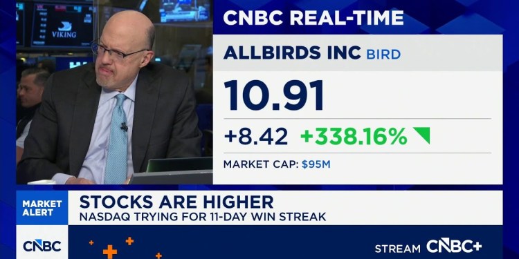 ‘This is ridiculous’, says Jim Cramer on Allbirds announcing it is transforming into an AI company ‘This is ridiculous’, says Jim Cramer on Allbirds announcing it is transforming into an AI company