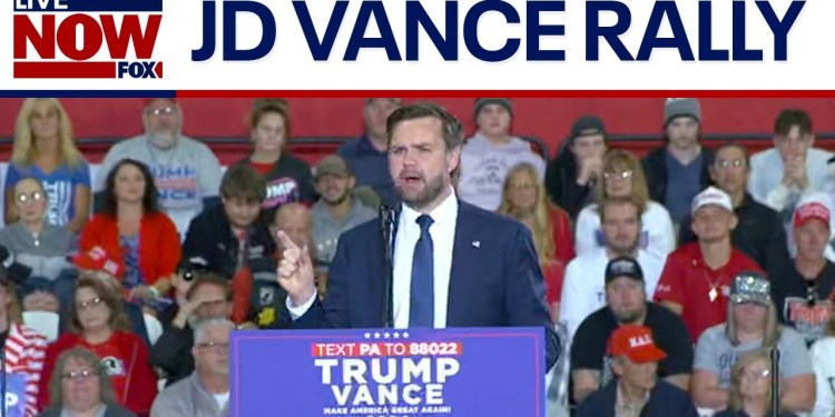 WATCH: JD Vance rallies in battleground Pennsylvania | LiveNOW from FOX WATCH: JD Vance rallies in battleground Pennsylvania | LiveNOW from FOX