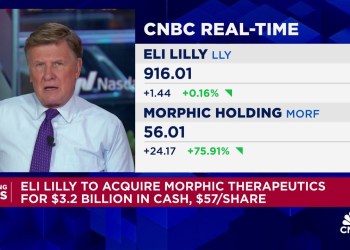 Eli Lilly to acquire Morphic Therapeutics for .2 billion in cash Eli Lilly to acquire Morphic Therapeutics for .2 billion in cash