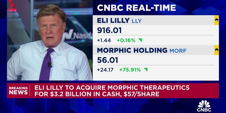 Eli Lilly to acquire Morphic Therapeutics for .2 billion in cash Eli Lilly to acquire Morphic Therapeutics for .2 billion in cash