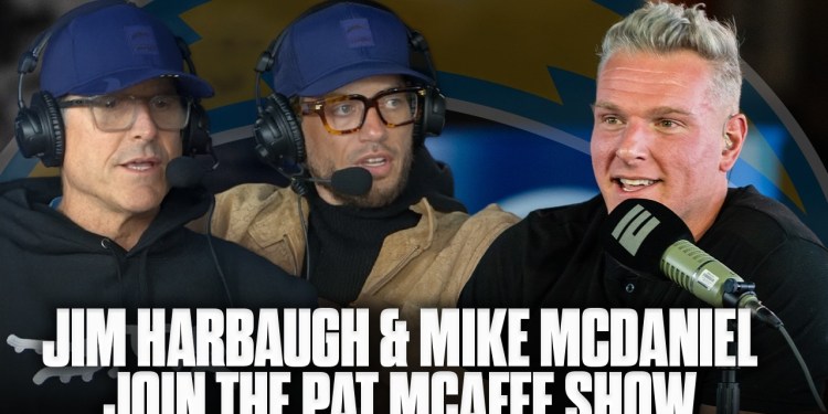 Jim Harbaugh & Mike McDaniel Joins Pat McAfee Live From The NFL Combine Jim Harbaugh & Mike McDaniel Joins Pat McAfee Live From The NFL Combine