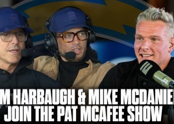 Jim Harbaugh & Mike McDaniel Joins Pat McAfee Live From The NFL Combine Jim Harbaugh & Mike McDaniel Joins Pat McAfee Live From The NFL Combine