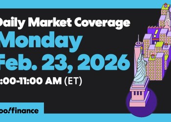LIVE: Daily Market Coverage Feb. 23, 2026 9AM-11AM (ET) | Yahoo Finance LIVE: Daily Market Coverage Feb. 23, 2026 9AM-11AM (ET) | Yahoo Finance