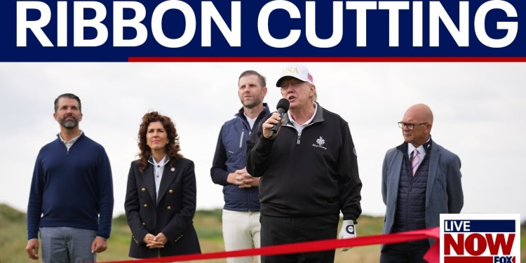 WATCH: Pres. Trump opens Trump International Golf Links in Scotland WATCH: Pres. Trump opens Trump International Golf Links in Scotland