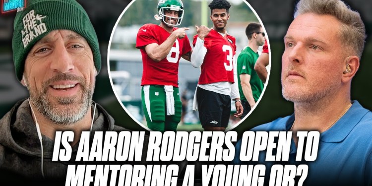 Aaron Rodgers Answers If He Would Take Pay Cut, Mentor Young QB For The Jets Future | Pat McAfee Aaron Rodgers Answers If He Would Take Pay Cut, Mentor Young QB For The Jets Future | Pat McAfee
