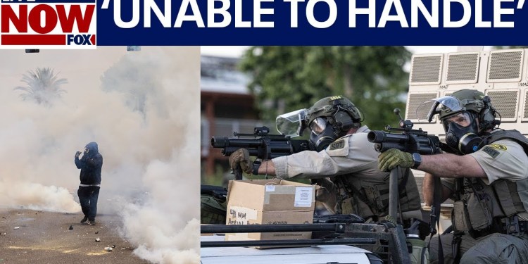 LA riots: President Trump blasts Gov. Newsom amid anit-ICE protests LA riots: President Trump blasts Gov. Newsom amid anit-ICE protests