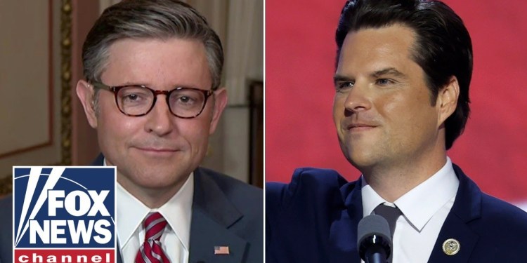Speaker Johnson reveals how Matt Gaetz’s resignation can ‘help’ Republicans Speaker Johnson reveals how Matt Gaetz’s resignation can ‘help’ Republicans