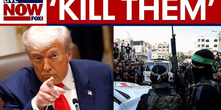 President Trump threatens to ‘go in and kill’ Hamas | LiveNOW from FOX President Trump threatens to ‘go in and kill’ Hamas | LiveNOW from FOX