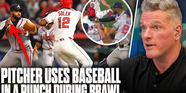 Pitcher Uses Baseball To Punch Batter In Braves vs Angels’ Brawl | Pat McAfee Show Pitcher Uses Baseball To Punch Batter In Braves vs Angels’ Brawl | Pat McAfee Show